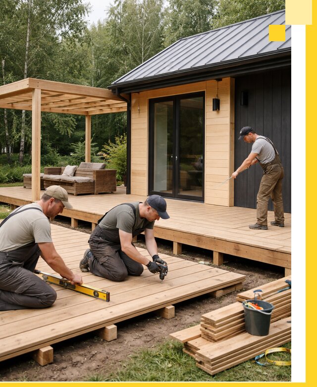 Строительство бань с террасой и бассейном под ключ в Борзе