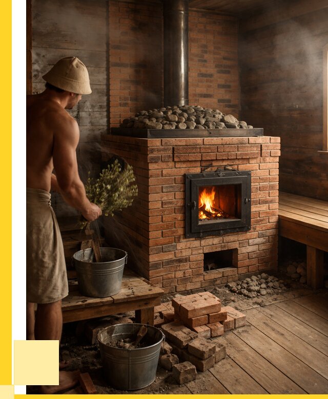 Кирпичные банные печи в Борзе от 92709 р. | ЭриданБря