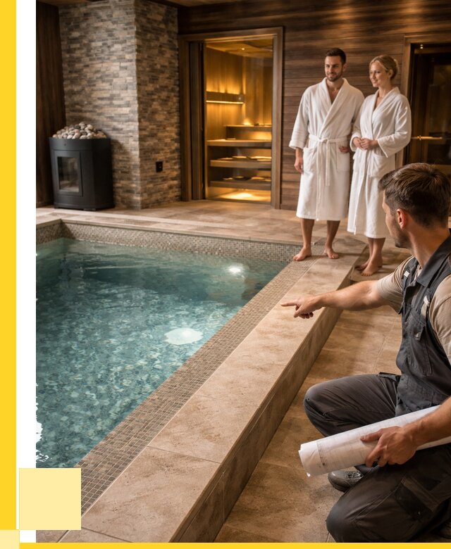 Проект бани с бассейном под ключ в Борзе от 66957 р. | ЭриданБря