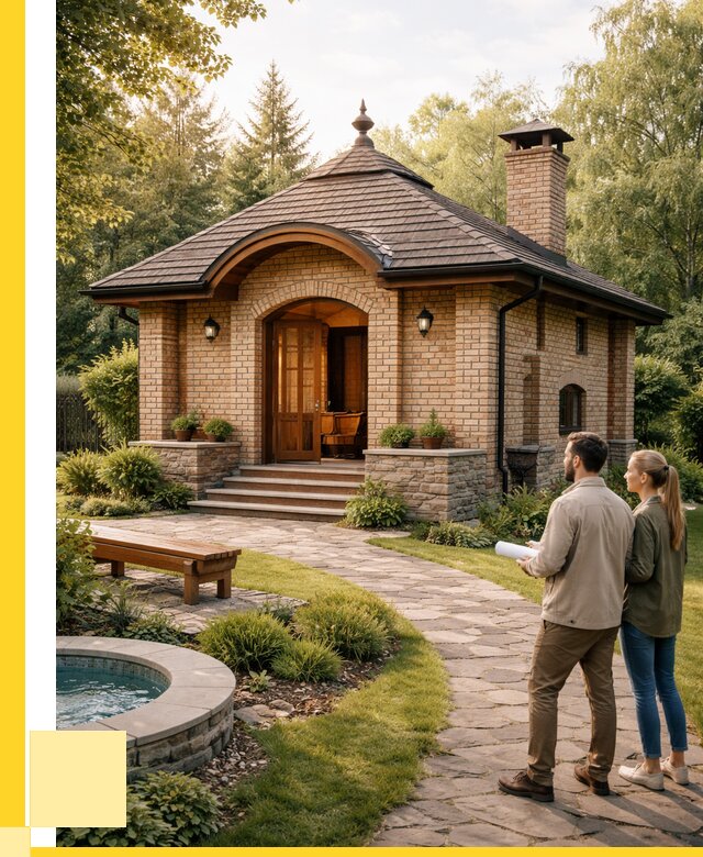 Проект кирпичной бани в Борзе от 30903 р. | ЭриданБря