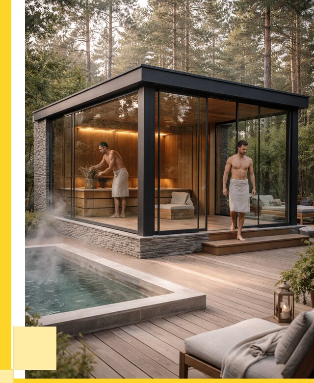 Стеклянные бани и двери в Борзе от 463545 р. | ЭриданБря