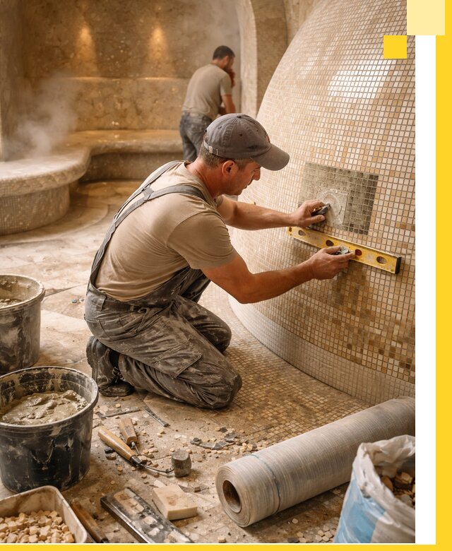 Хамам под ключ в Борзе: проектирование, строительство, отделка