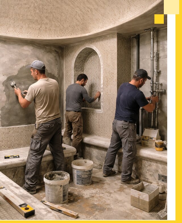 Профессиональный монтаж хамамов под ключ в Борзе с гарантией