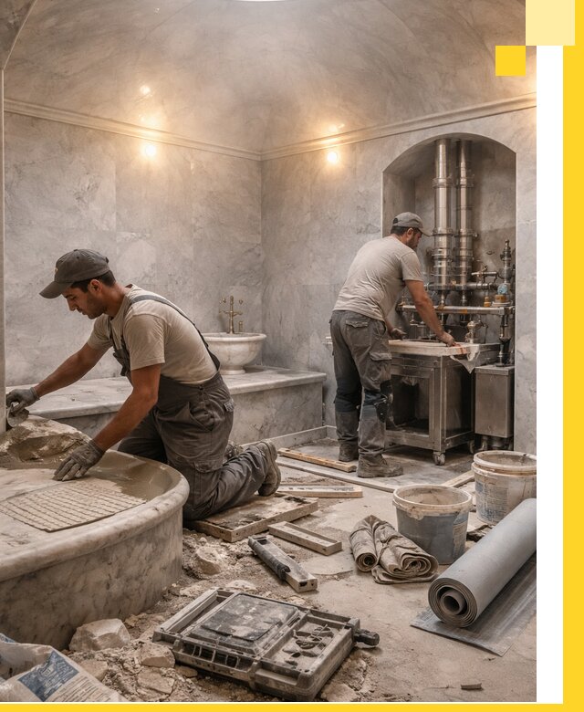 Строительство турецких бань хаммам под ключ в Борзе