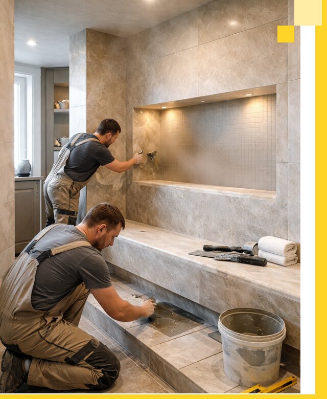 Профессиональное строительство хамама в квартире в Борзе