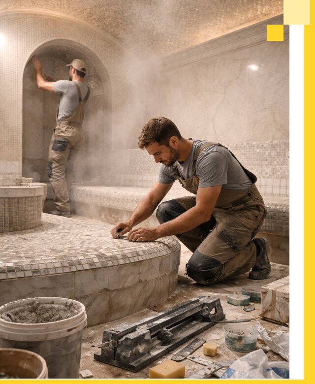 Профессиональный дизайн хамама и SPA под ключ в Борзе