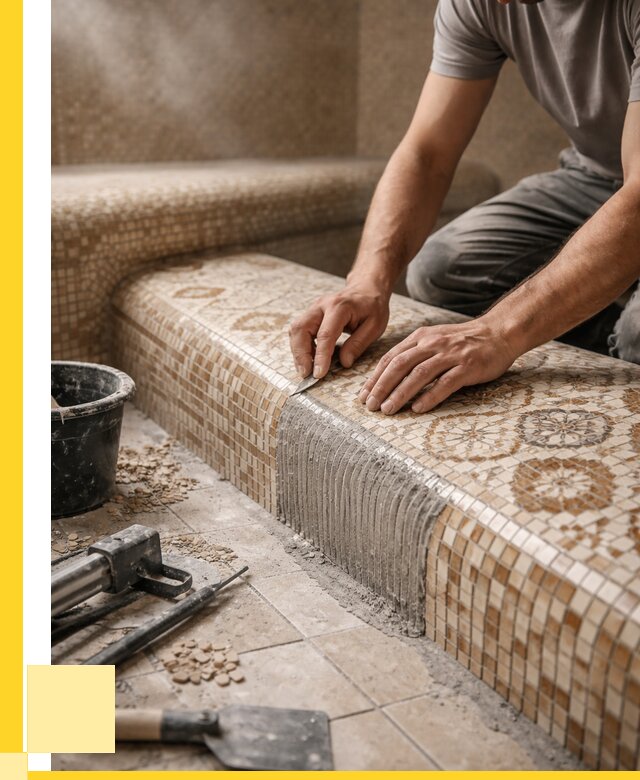 Плитка для хамама под ключ в Борзе от 3605 р. | ЭриданБря