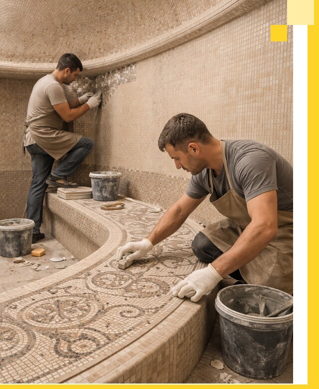 Плитка для хамама в Борзе, укладка, подбор и поставка